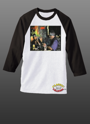 Classic Rap Channel - 3/4 sleeve Tee - blk/red